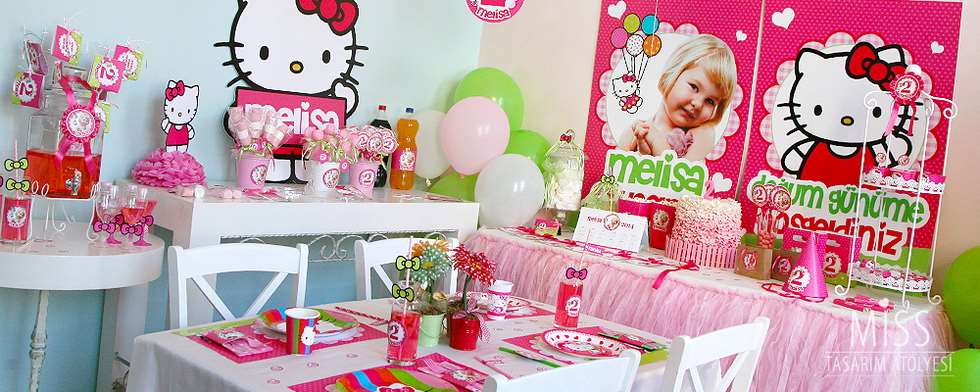 Hello Kitty Doğum Günü Süsleri