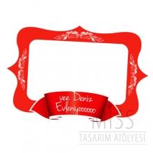 <strong>Miss</strong> 100 X 70 CM KINA NİŞAN DÜĞÜN ÇERÇEVESİ