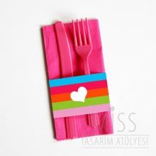 <strong>Miss</strong> PEMBE PEÇETE, PEÇETE BANDI VE PEMBE ÇATAL BIÇAK TAKIMI 10 ADET