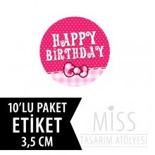 <strong>Miss</strong> 3,5 CM ÇAP YUVARLAK ETİKET 10 ADET