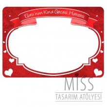 <strong>Miss</strong> 100x70 cm Büyük Boy Kına Hatıra Çerçevesi
