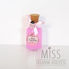 <strong>Miss</strong> Pembe Uğur Böcekli Duş Jeli Mini Cam Şişe - 10 Adet