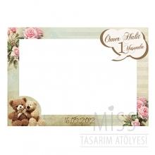 <strong>Miss</strong> Hatıra Fotoğraf Çekilme Çerçevesi 100x70 CM