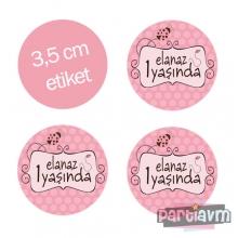 <strong>Miss</strong> Yuvarlak Etiket 3,5cm 15 Adet