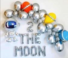 SAMM Astronot Balon Zinciri Full Set Uzay Balon Zinciri (2 the moon)