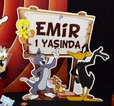 Partiavm Bugs Bunny ve Arkadaşları Doğum Günü 45cm İsimli Karakter Pano