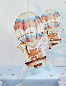 Partiavm Cute Hot Air Balloons 45 cm Dekor Pano