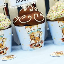 Partiavm Cute Hot Air Balloons Cupcake Sargısı 10 Adet satın al