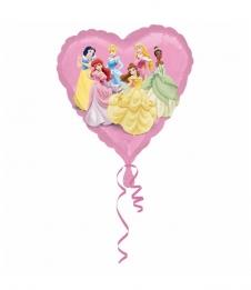 Folyo Balon Karakter Prensesler Lisanslı Kalp  45 cm