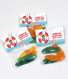Partiavm Küçük Denizci Doğum Günü Hediyelik Poşette Jelly Balık Şekilli Yumuşak Şekerleme satın al