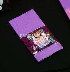Partiavm Lüks Monster High Doğum Günü Süsleri Peçete ve Peçete Bandı 5 Adet