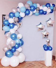 SAMM Mavi Küçük Pilot ve Balonlar Zincir Balon Seti satın al