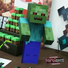 Partiavm Minecraft Doğum Günü 40 cm Karakter Dekor Pano