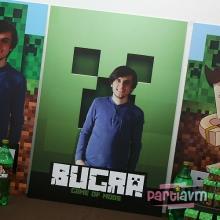 Partiavm Minecraft Doğum Günü 70x100 cm Katlanmaz Pano Afiş satın al
