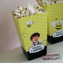 Partiavm Minik Arı Doğum Günü Süsleri Popcorn Kutusu 5 Adet satın al