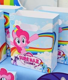 Partiavm My Little Pony Doğum Günü Hediye Çantası Özel Tasarım 13 x 16 cm 5 Adet satın al