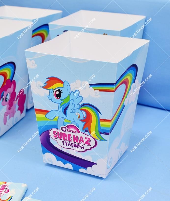 My Little Pony Doğum Günü Popcorn Kutusu 5 Adet