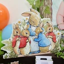 Partiavm Peter Rabbit Doğum Günü 40x50 cm Dekor Pano