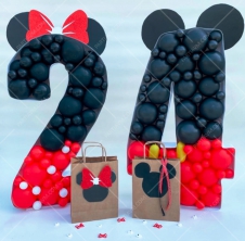 SAMM RBS8-3 Minnie Mickey Mouse Dev Rakam Balon Standı Seti 120cm (1 den 9 a Yaş Seçimli) satın al