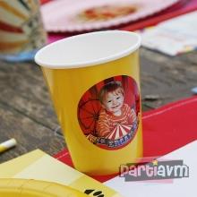 Partiavm Renkli Karnaval Doğum Günü Süsleri Etiketli Karton Bardak 5 Adet satın al
