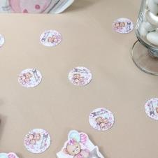 Partiavm Sevimli Ayıcık Doğum Günü Karton Masaüstü Konfeti İsimli 3 cm Pakette 50 Adet satın al