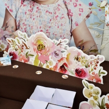 Partiavm Sevimli Karaca Doğum Günü 60 x 20 cm Çiçek Dekor Pano satın al