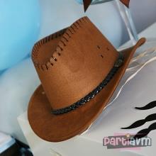 Partiavm Sevimli Kovboy Doğum Günü Süsleri Kovboy Şapkası 1 Adet satın al