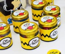 Partiavm Snoopy Doğum Günü Hediyelik Etiketli Cam Kavanozda Top Sakız