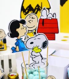 Partiavm Snoopy Doğum Günü Kürdan Süs Karakterler 8 Adet