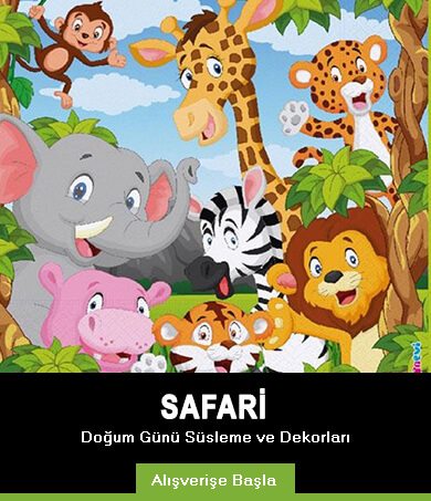 Safari Doğum Günü Ürünleri