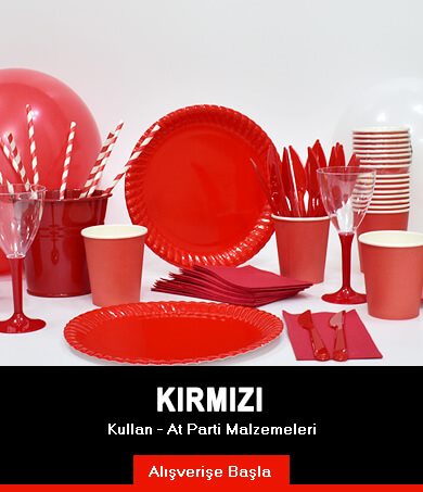 Kırmızı Parti Malzemeleri