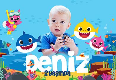 Baby Shark Doğum Günü Süsleri