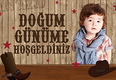 Sevimli Kovboy Doğum Günü