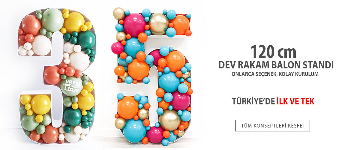 Dev Rakam Balon Standları