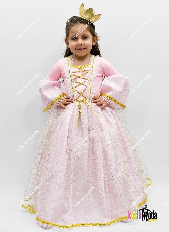 01-110A Vintage Çocuk Prenses Kostüm