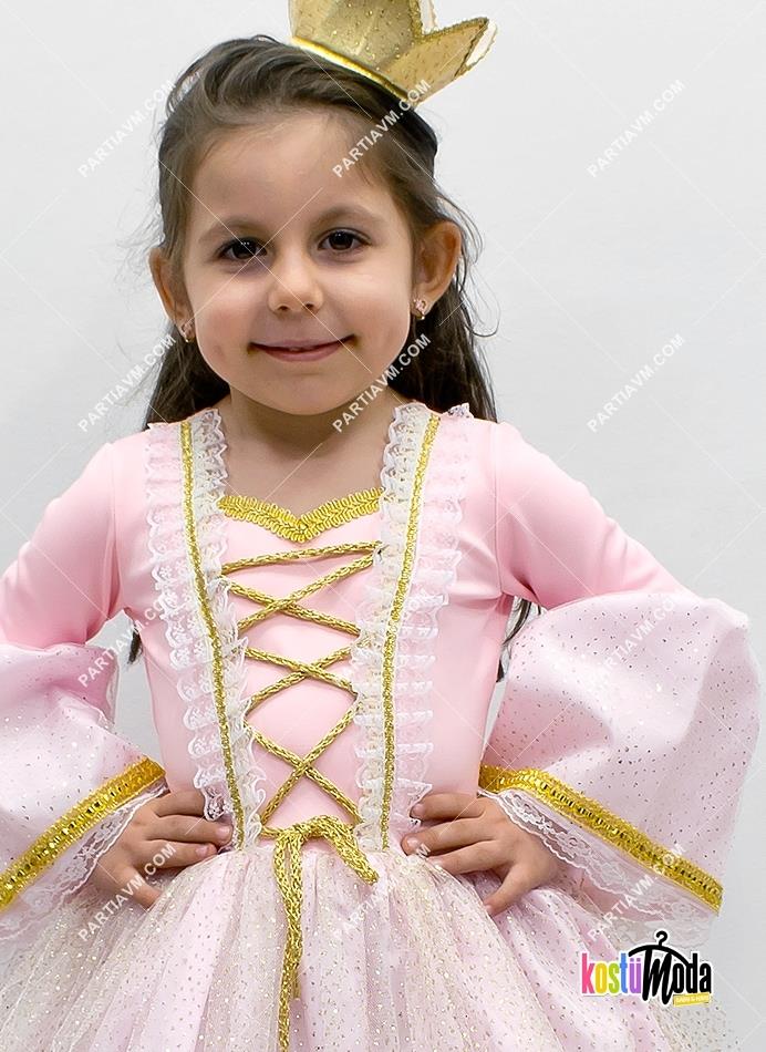 01-110A Vintage Çocuk Prenses Kostüm