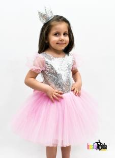 Just Baby & Kids 01-110D Çocuk Prenses Kostüm Gümüş satın al
