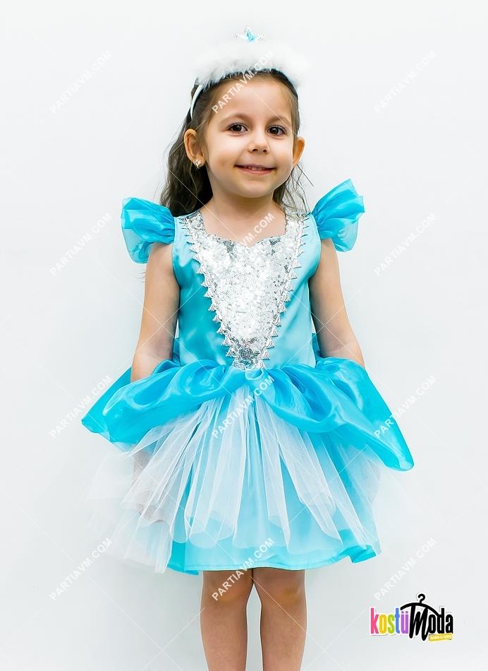 01-110K Çocuk Prenses Cinderella Kostüm