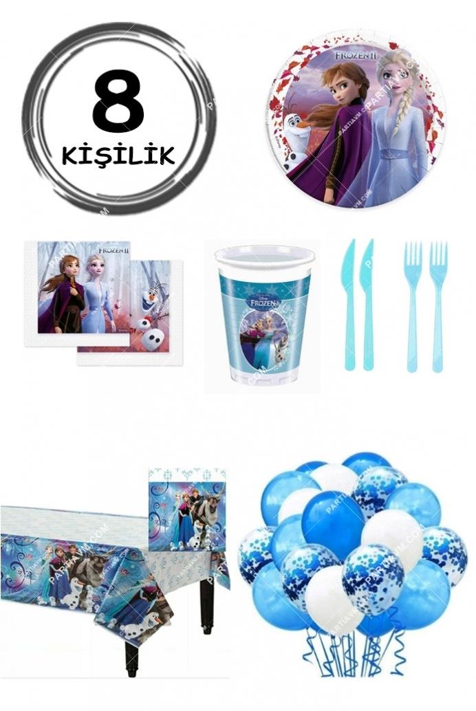 8 Kişilik Frozen Elsa Parti Seti