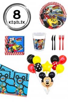 SAMM 8 Kişilik Mickey Mouse Parti Seti