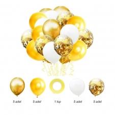 SAMM Altın Tonları Balon Demeti 20li satın al