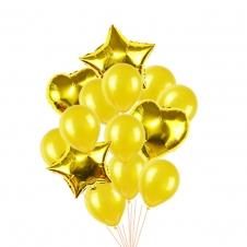 SAMM Altın Tonları Folyo Balon Demeti 14lü satın al