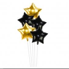 SAMM Altın Yıldız Balon Demeti 5li