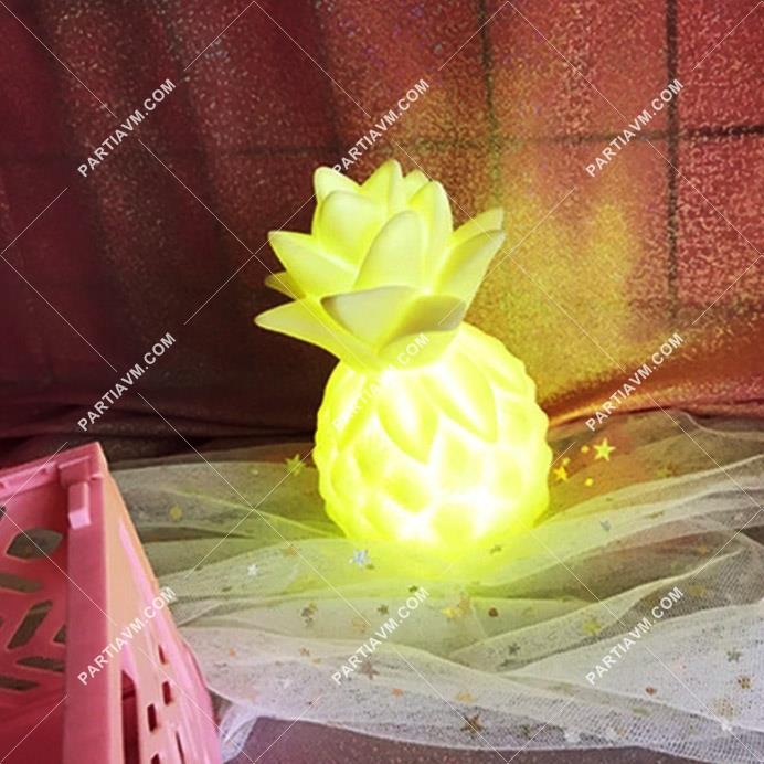 Ananas Dekoratif Gece Lambası Sarı13x8 cm