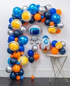 SAMM Astronot Balon Zinciri Full Set Uzay Galaksi Balon Zincir Seti  satın al