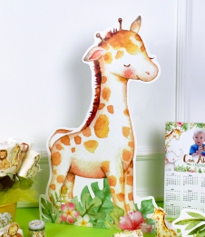 Partiavm Baby Safari Doğum Günü Süsleri 60 cm Ayaklı Zürafa Dekor Pano satın al