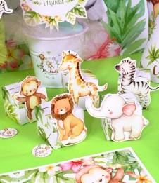 Partiavm Baby Safari Doğum Günü Süsleri Karakterli Karton Kutu 5 Adet satın al