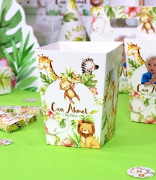 Partiavm Baby Safari Doğum Günü Süsleri Popcorn Kutusu 5 Adet satın al