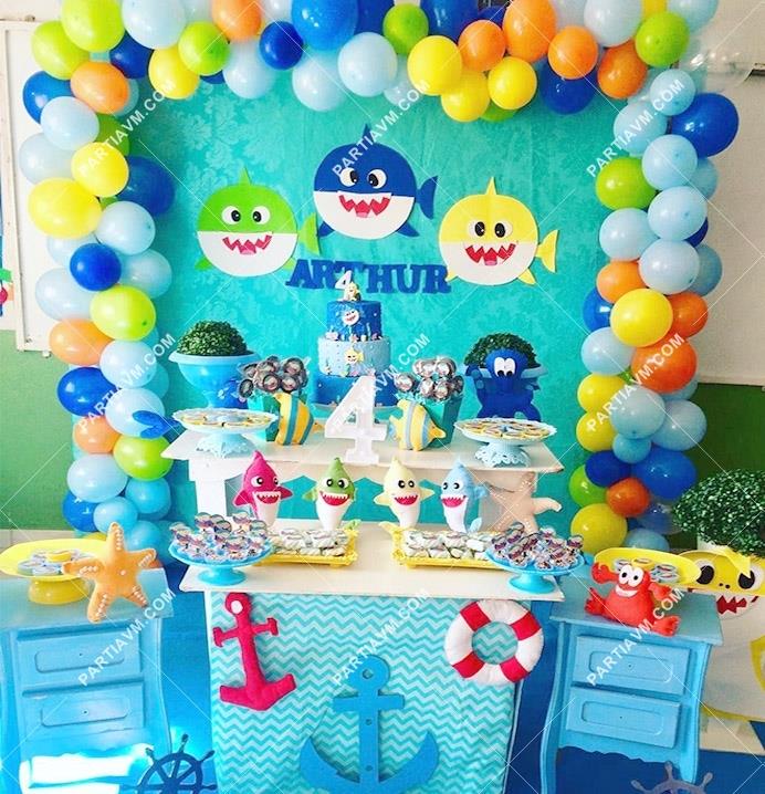 Baby Shark Zincir Balon Seti