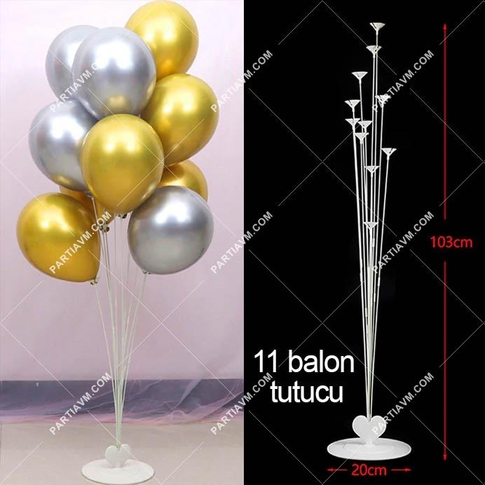 Balon Standı 103cm Yükseklik 11 Balon Tutucu Çubuk Balon Süsleme Standı